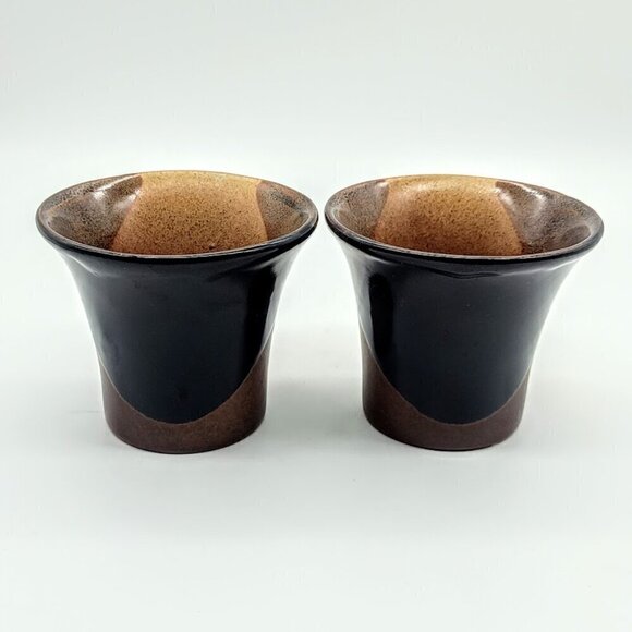 Pottery Craft USA Robert Maxwell Brown Tan Ceramic Cups (2) - Picture 5 of 9